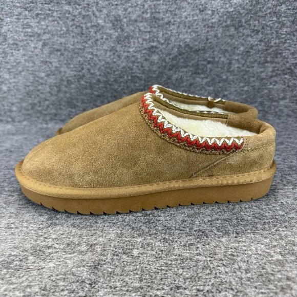 ✅Cushionaire Women’s Sz 7M Keto Slip On Suede Mule Slipper Faux Fur Lining NEW! - Picture 8 of 10